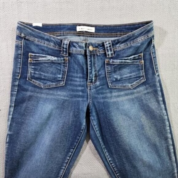 Almost Famous Jeans Women’s Size 13 Med Wash Boot Cut Denim Blue Stretch - Picture 9 of 16
